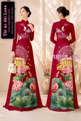 Vải áo dài in hình lăng Bác Hồ