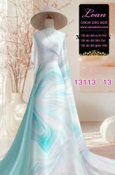 Vải áo dài in hình lăng Bác Hồ