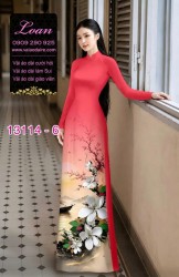 Vải áo dài phong cảnh in 3D
