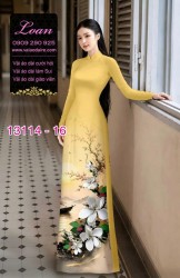 Vải áo dài phong cảnh in 3D