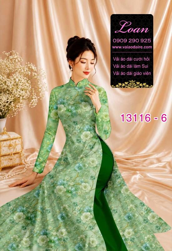 Vải áo dài hoa in 3D