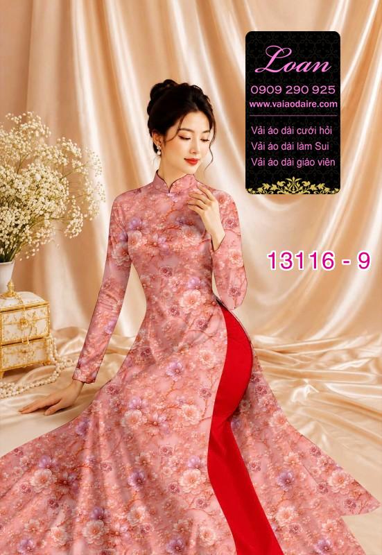 Vải áo dài hoa in 3D