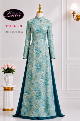 Vải áo dài hoa in 3D-DT 13116