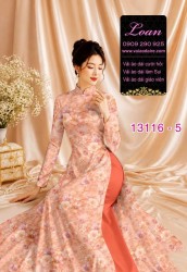Vải áo dài hoa in 3D