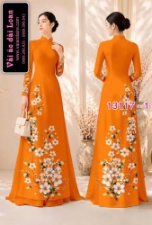 Vải áo dài hoa in 3D