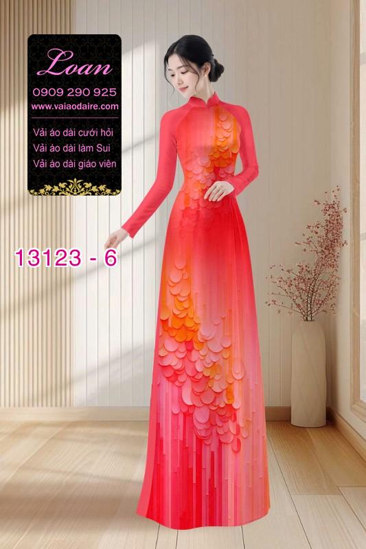 Vải áo dài hoa mờ in 3D