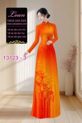 Vải áo dài hoa mờ in 3D