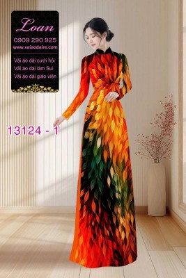 Vải áo dài sắc màu-13124