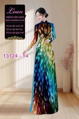 Vải áo dài sắc màu-13124