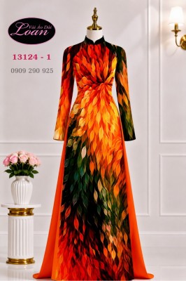 Vải áo dài sắc màu-13124