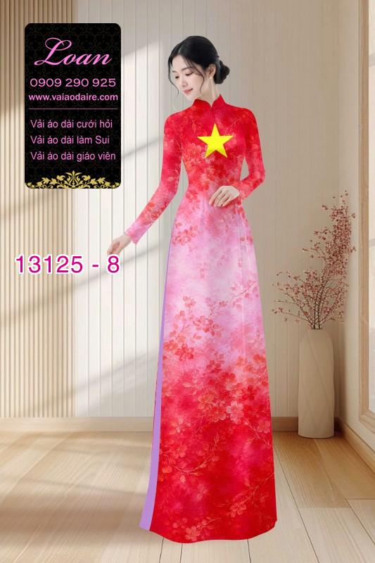 Vải áo dài lá cờ Việt  Nam