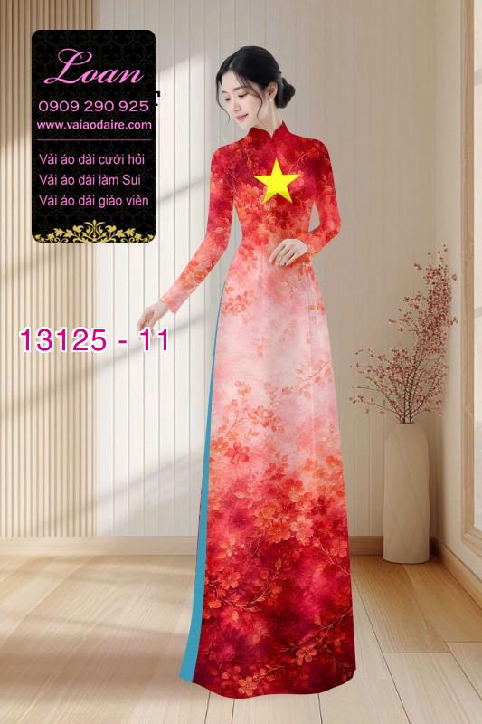 Vải áo dài lá cờ Việt  Nam