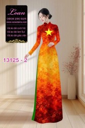Vải áo dài lá cờ Việt Nam