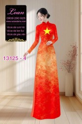 Vải áo dài lá cờ Việt Nam