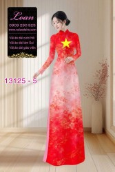 Vải áo dài lá cờ Việt Nam
