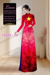 Vải áo dài lá cờ Việt Nam