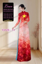Vải áo dài lá cờ Việt Nam