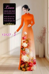 Vải áo dài hoa in 3D