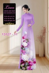 Vải áo dài hoa in 3D