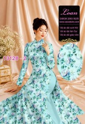 Vải áo dài hoa nhí in 3D