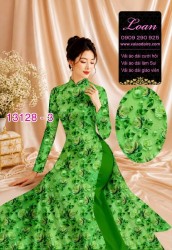 Vải áo dài hoa nhí in 3D