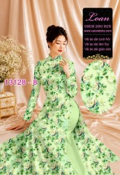 Vải áo dài hoa nhí in 3D