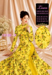 Vải áo dài hoa nhí in 3D