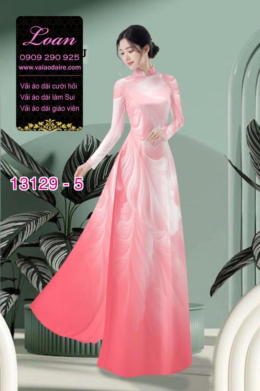 Vải áo dài hoa mờ in 3D