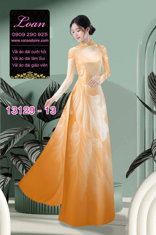 Vải áo dài hoa mờ in 3D