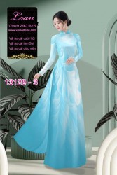 Vải áo dài hoa mờ in 3D