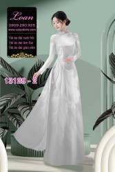 Vải áo dài hoa mờ in 3D