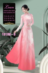 Vải áo dài hoa mờ in 3D
