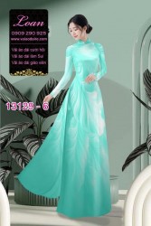 Vải áo dài hoa mờ in 3D
