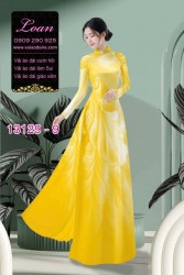 Vải áo dài hoa mờ in 3D