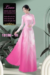 Vải áo dài hoa mờ in 3D