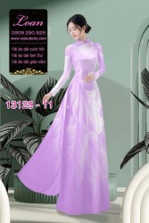Vải áo dài hoa mờ in 3D