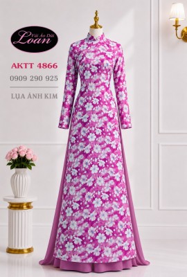 Vải áo dài lụa ánh kim cao cấp-4866