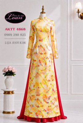 Vải áo dài lụa ánh kim cao cấp-4868