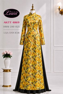 Vải áo dài lụa ánh kim cao cấp-4869