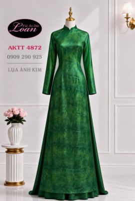 Vải áo dài lụa ánh kim màu loang-LT 13146