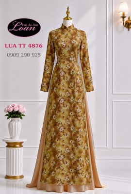 Vải áo dài lụa Thái Tuấn hoa nhỏ-4876