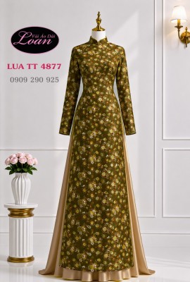 Vải áo dài lụa Thái Tuấn hoa nhỏ-4877