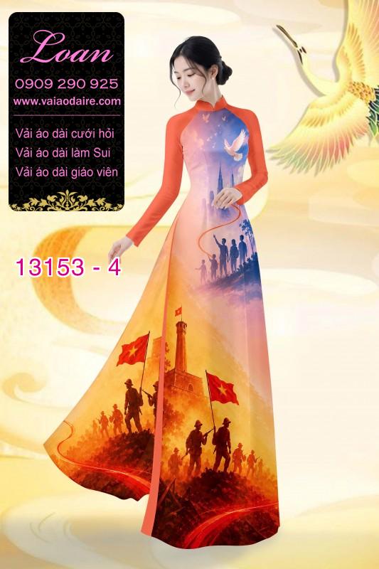 Vải áo dài hình chú bộ đội