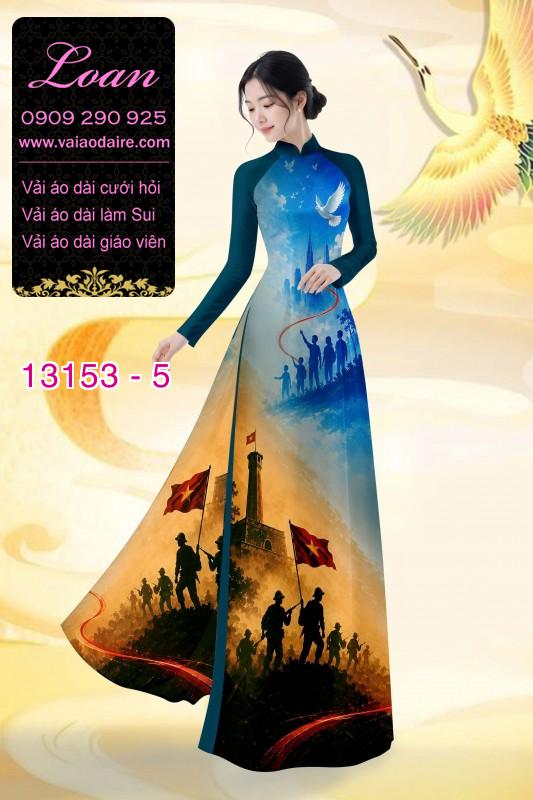Vải áo dài hình chú bộ đội