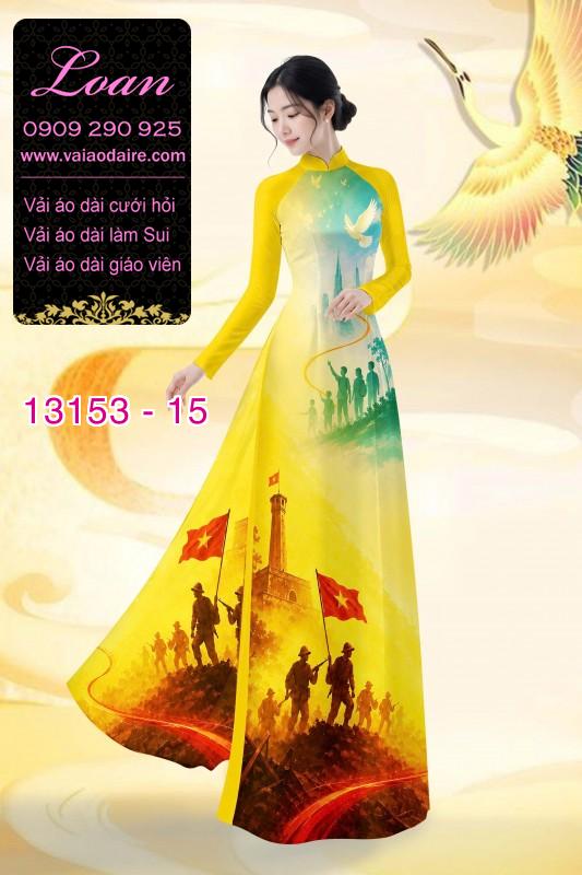 Vải áo dài hình chú bộ đội