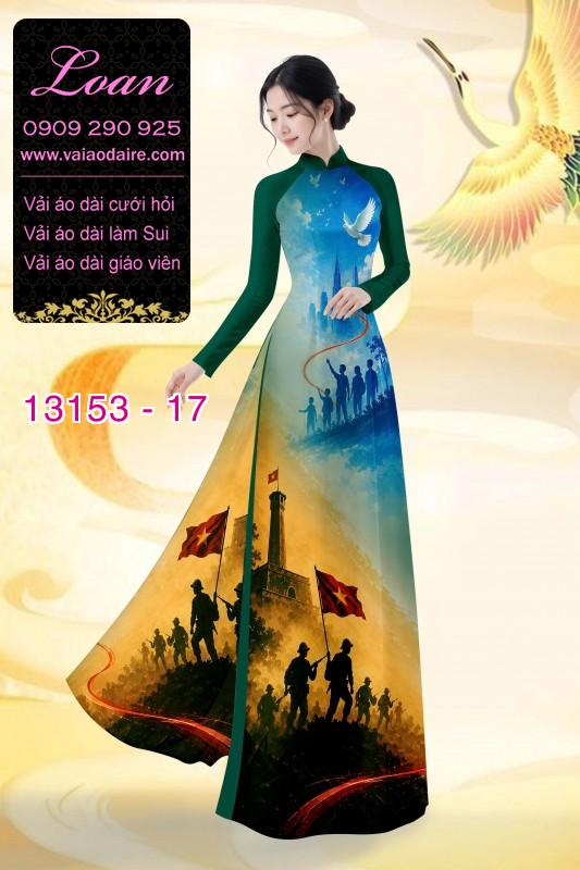 Vải áo dài hình chú bộ đội