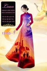 Vải áo dài hình chú bộ đội