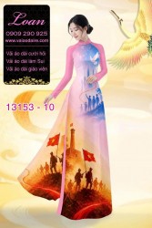 Vải áo dài hình chú bộ đội
