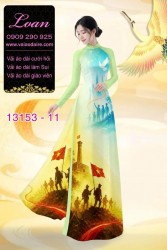 Vải áo dài hình chú bộ đội