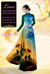 Vải áo dài hình chú bộ đội